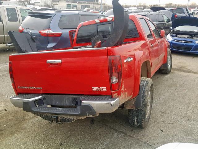 1GTH6PFE8C8128778 - 2012 GMC CANYON SLE RED photo 4