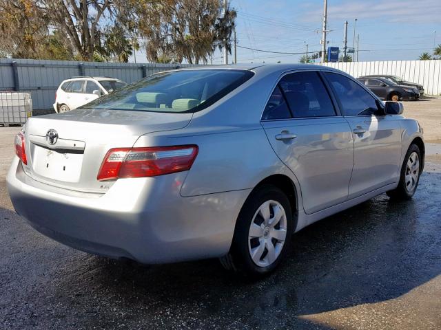 4T1BE46K87U073903 - 2007 TOYOTA CAMRY NEW SILVER photo 4