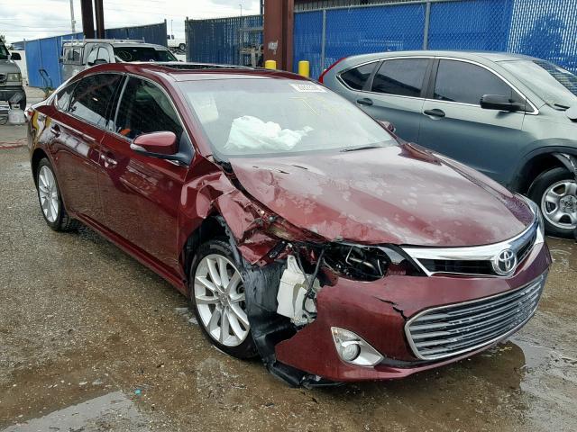 4T1BK1EB8DU017934 - 2013 TOYOTA AVALON BAS BURGUNDY photo 1