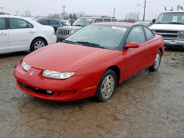 1G8ZH1278XZ153774 - 1999 SATURN SC2 RED photo 2