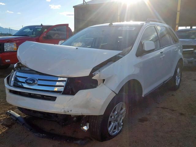 2FMDK38C68BA61502 - 2008 FORD EDGE SEL WHITE photo 2