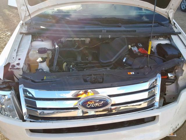 2FMDK38C68BA61502 - 2008 FORD EDGE SEL WHITE photo 7