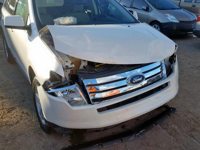 2FMDK38C68BA61502 - 2008 FORD EDGE SEL WHITE photo 9