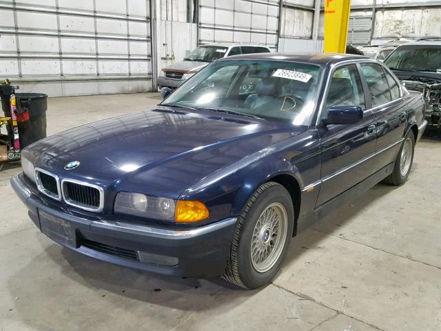 WBAGF8327WDL55187 - 1998 BMW 740 I AUTO BLUE photo 2