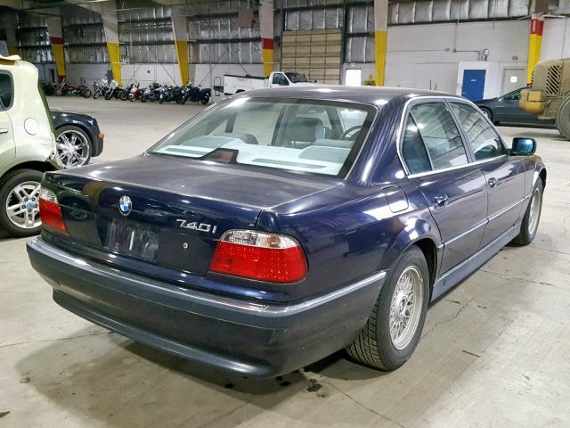 WBAGF8327WDL55187 - 1998 BMW 740 I AUTO BLUE photo 4