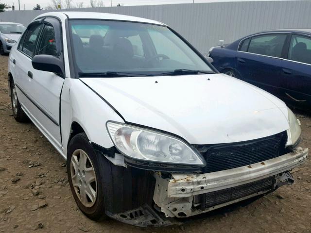 2HGES16364H561023 - 2004 HONDA CIVIC DX V WHITE photo 1