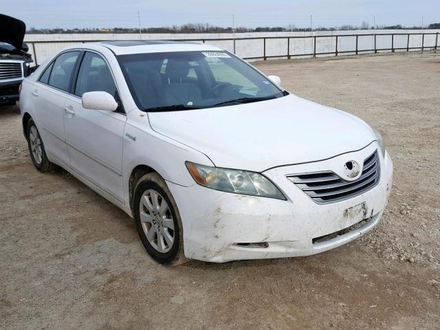 4T1BB46K28U056671 - 2008 TOYOTA CAMRY HYBR WHITE photo 1