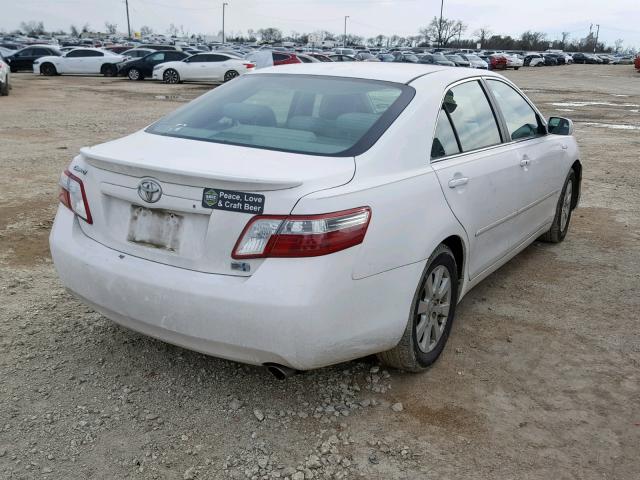 4T1BB46K28U056671 - 2008 TOYOTA CAMRY HYBR WHITE photo 4