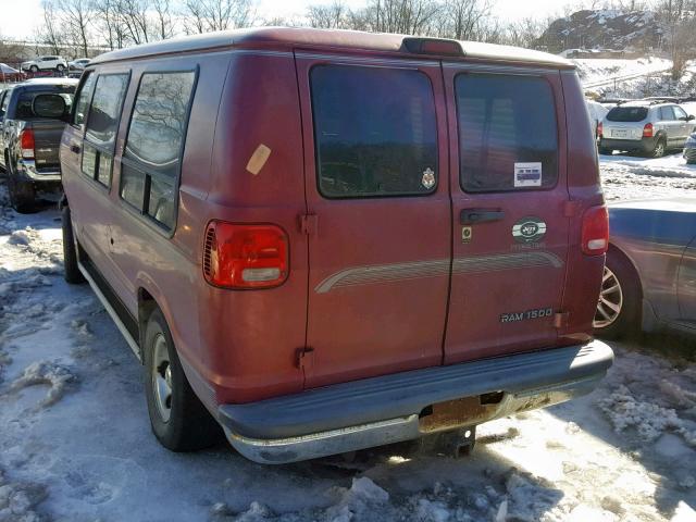 2B6HB11Y7XK506784 - 1999 DODGE RAM VAN B1 RED photo 2