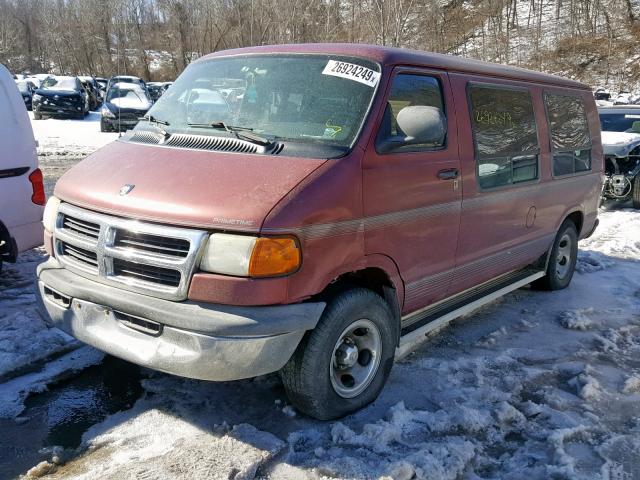 2B6HB11Y7XK506784 - 1999 DODGE RAM VAN B1 RED photo 3