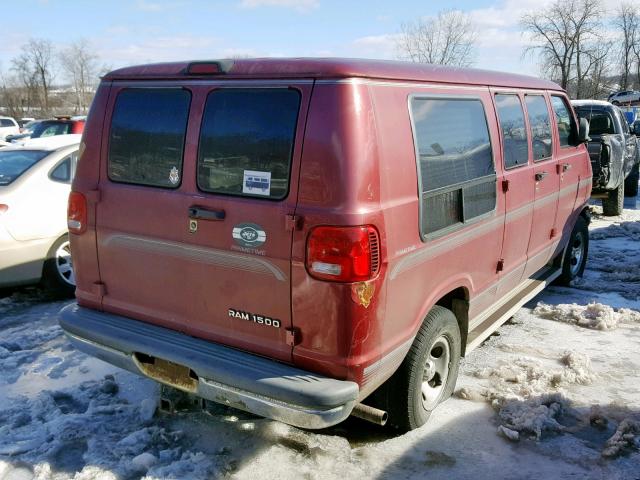 2B6HB11Y7XK506784 - 1999 DODGE RAM VAN B1 RED photo 4