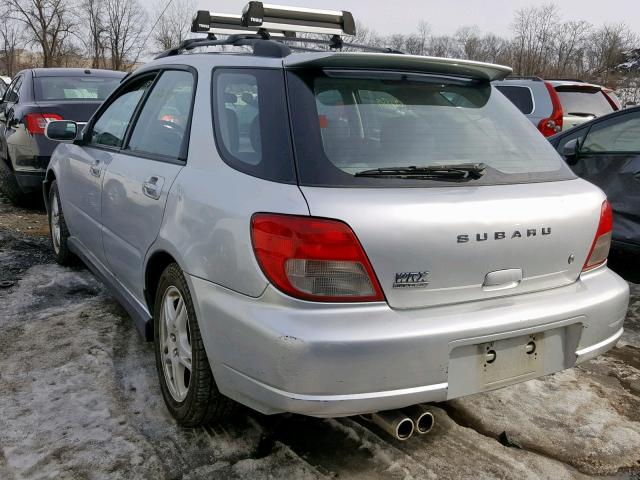 JF1GG29643G809158 - 2003 SUBARU IMPREZA WR SILVER photo 3