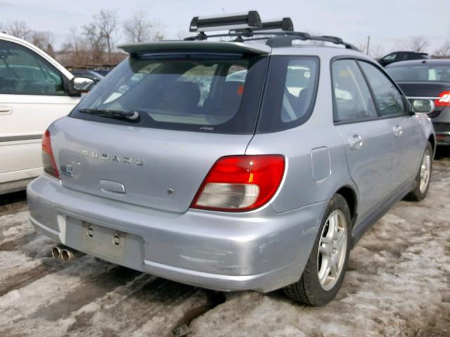 JF1GG29643G809158 - 2003 SUBARU IMPREZA WR SILVER photo 4