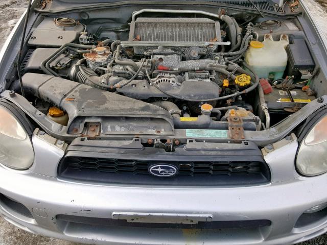 JF1GG29643G809158 - 2003 SUBARU IMPREZA WR SILVER photo 7