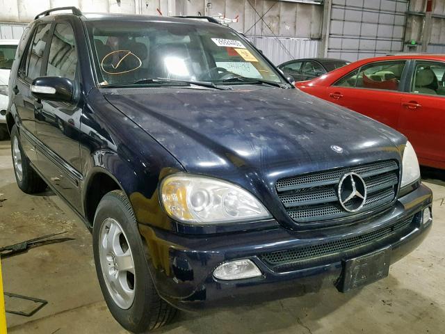 4JGAB54EX2A366736 - 2002 MERCEDES-BENZ ML 320 BLUE photo 1