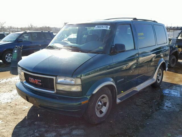 1GDDM19W91B515146 - 2001 GMC SAFARI XT GREEN photo 2