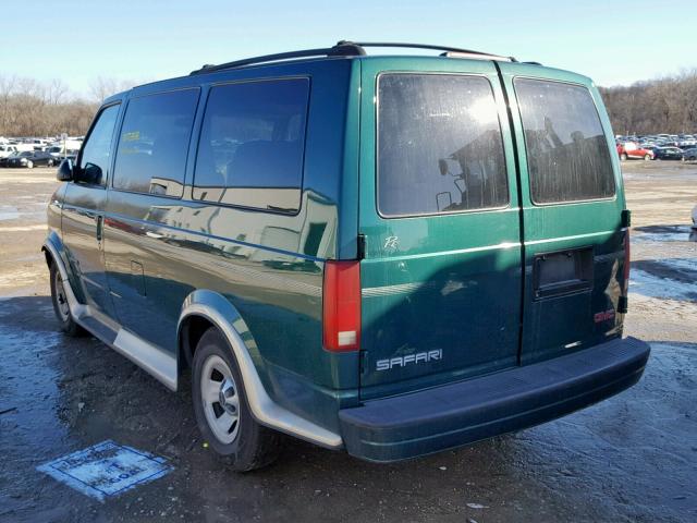 1GDDM19W91B515146 - 2001 GMC SAFARI XT GREEN photo 3