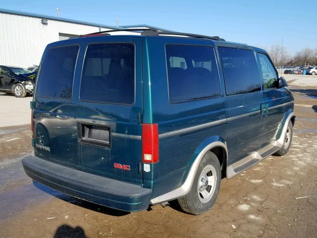 1GDDM19W91B515146 - 2001 GMC SAFARI XT GREEN photo 4