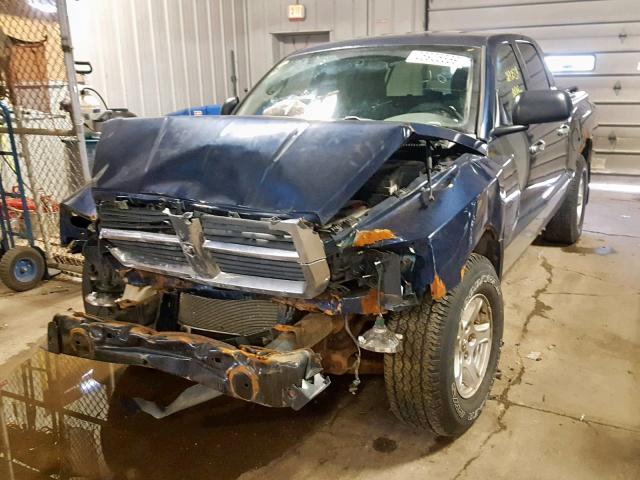 1D7HW48J15S306521 - 2005 DODGE DAKOTA QUA BLUE photo 2