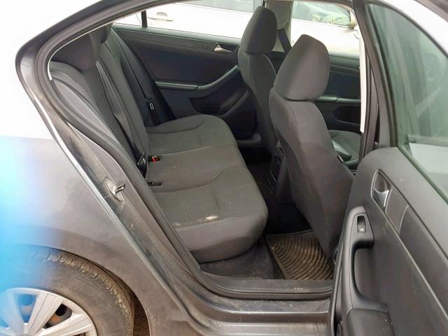 3VW2K7AJXDM259548 - 2013 VOLKSWAGEN JETTA BASE GRAY photo 6