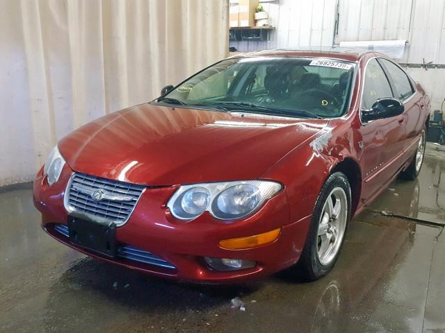 2C3HE66G41H513104 - 2001 CHRYSLER 300M RED photo 2