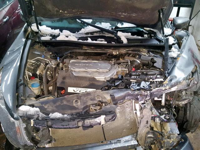 1HGCP3F81BA018819 - 2011 HONDA ACCORD EXL GRAY photo 7