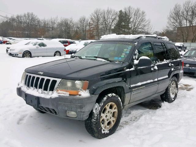 1J4GW48S4YC287440 - 2000 JEEP GRAND CHER BLACK photo 2