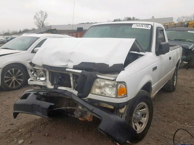 1FTYR10D47PA84388 - 2007 FORD RANGER WHITE photo 2