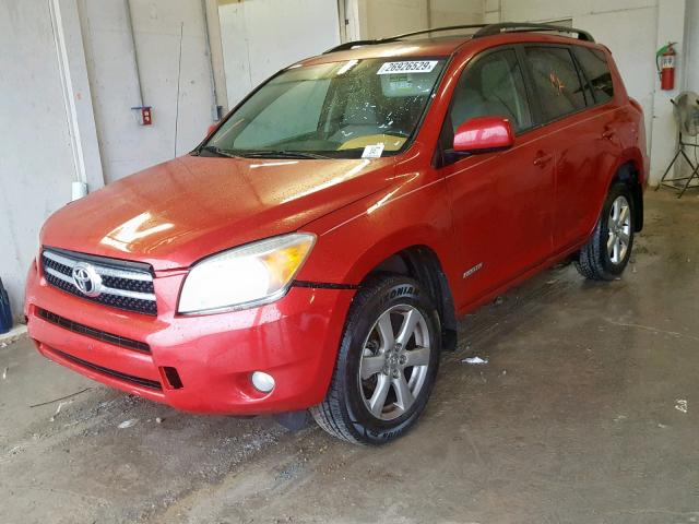 JTMZD31V675037171 - 2007 TOYOTA RAV4 LIMIT RED photo 2