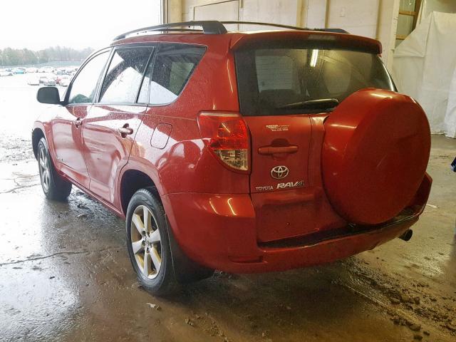 JTMZD31V675037171 - 2007 TOYOTA RAV4 LIMIT RED photo 3