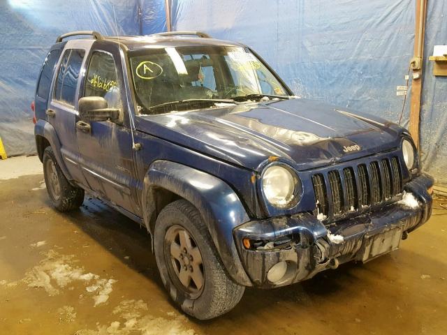 1J4GL58KX4W279477 - 2004 JEEP LIBERTY LI BLUE photo 1