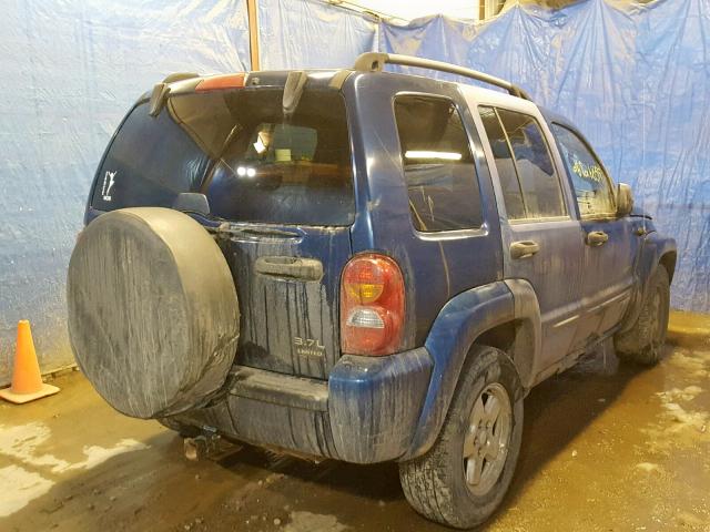 1J4GL58KX4W279477 - 2004 JEEP LIBERTY LI BLUE photo 4