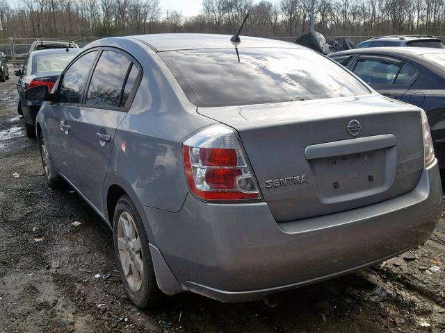 3N1AB61E18L628162 - 2008 NISSAN SENTRA 2.0 SILVER photo 3