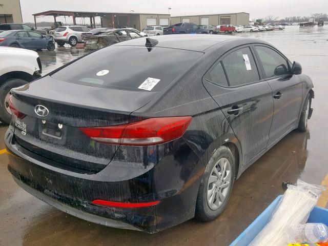 KMHD74LF5HU128870 - 2017 HYUNDAI ELANTRA SE BLACK photo 4