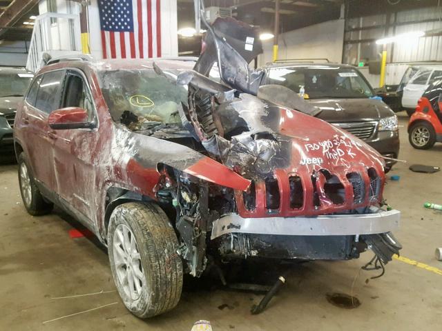 1C4PJMCB1GW279708 - 2016 JEEP CHEROKEE L BURGUNDY photo 1