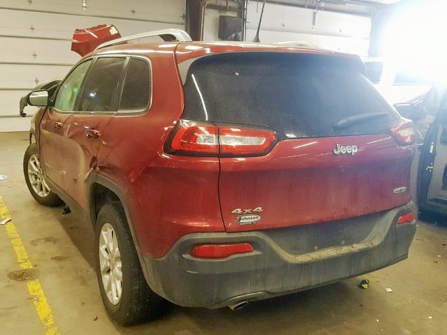 1C4PJMCB1GW279708 - 2016 JEEP CHEROKEE L BURGUNDY photo 3