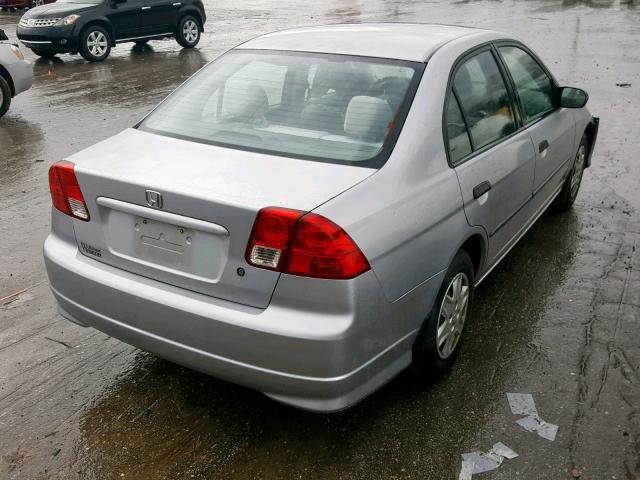 2HGES16384H574517 - 2004 HONDA CIVIC DX V SILVER photo 4