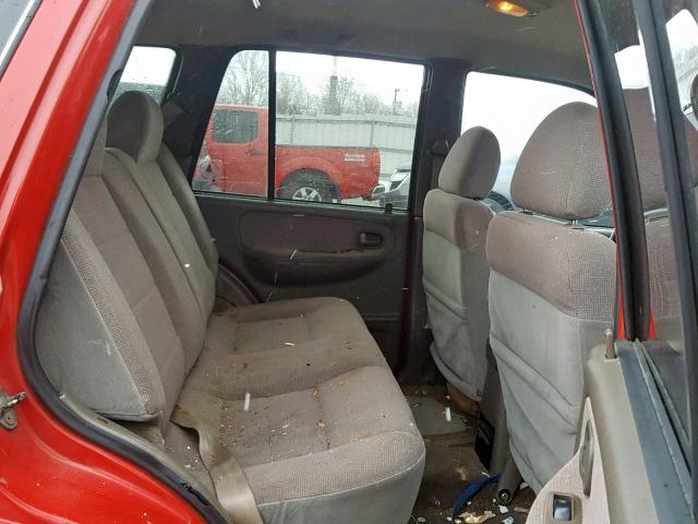 KNDJA723X15697215 - 2001 KIA SPORTAGE RED photo 6