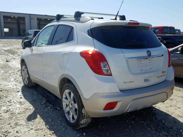 KL4CJCSB5DB108841 - 2013 BUICK ENCORE WHITE photo 3