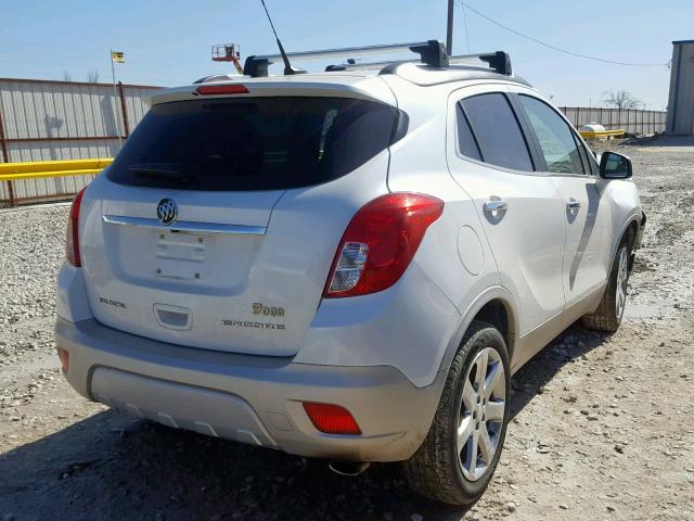 KL4CJCSB5DB108841 - 2013 BUICK ENCORE WHITE photo 4