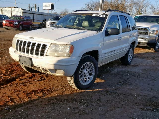 1J4GX58N12C232089 - 2002 JEEP GRAND CHER WHITE photo 2