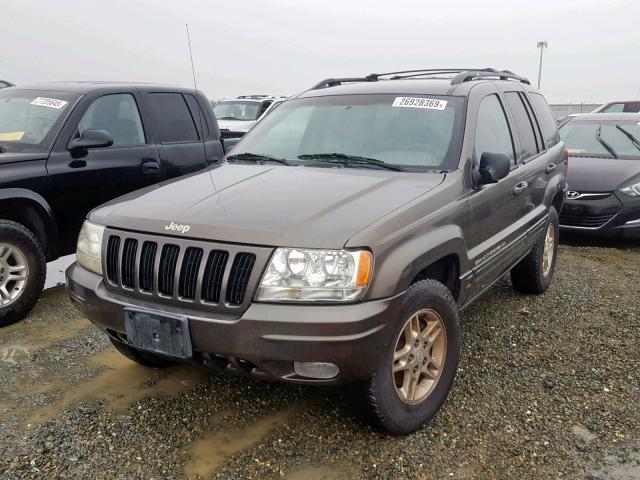 1J4GW68N3XC684979 - 1999 JEEP GRAND CHER GRAY photo 2