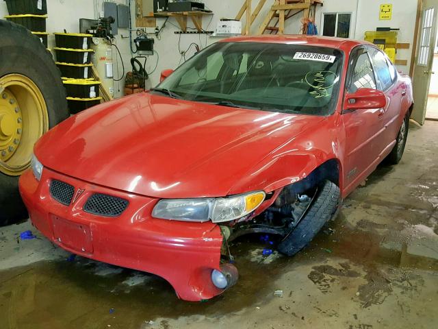 1G2WP5210VF349631 - 1997 PONTIAC GRAND PRIX Qırmızı foto 2