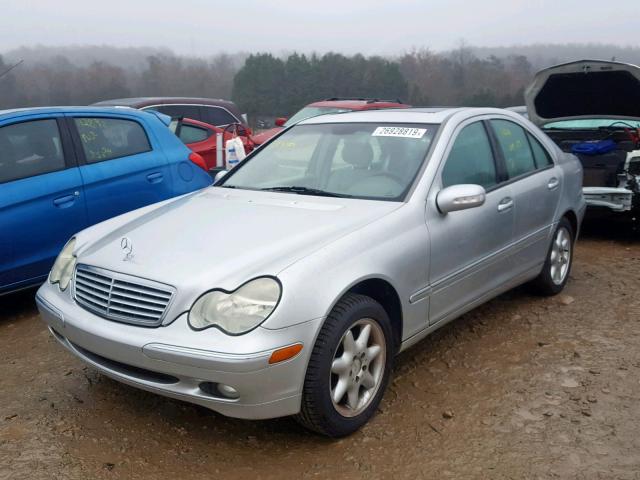 WDBRF61J91F125253 - 2001 MERCEDES-BENZ C 240 SILVER photo 2