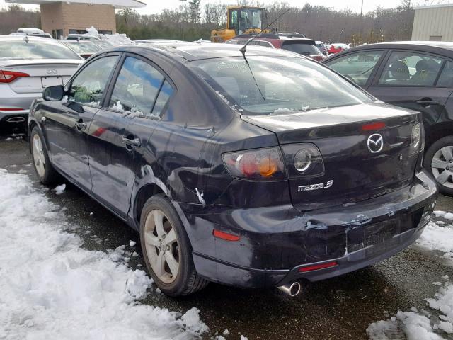 JM1BK324561411403 - 2006 MAZDA 3 S BLACK photo 3