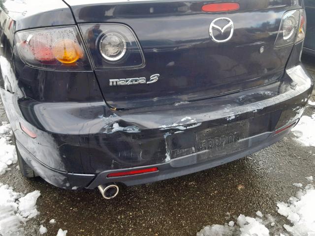 JM1BK324561411403 - 2006 MAZDA 3 S BLACK photo 9