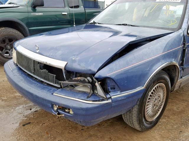 1C3XA3630PF634936 - 1993 CHRYSLER LEBARON LE BLUE photo 10