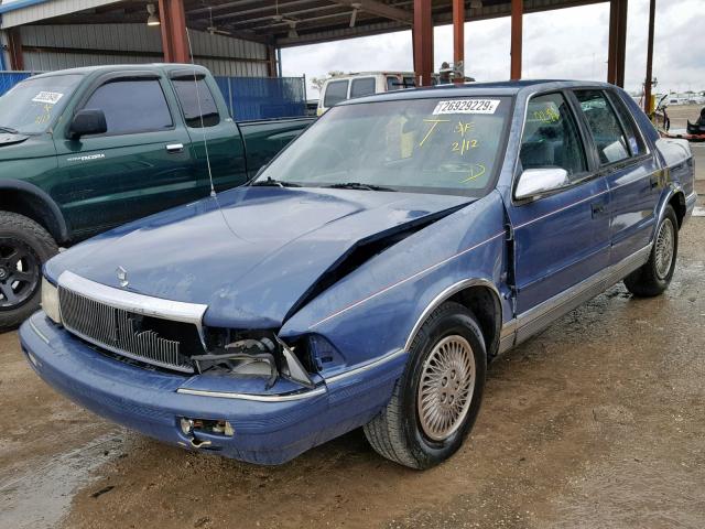 1C3XA3630PF634936 - 1993 CHRYSLER LEBARON LE BLUE photo 2