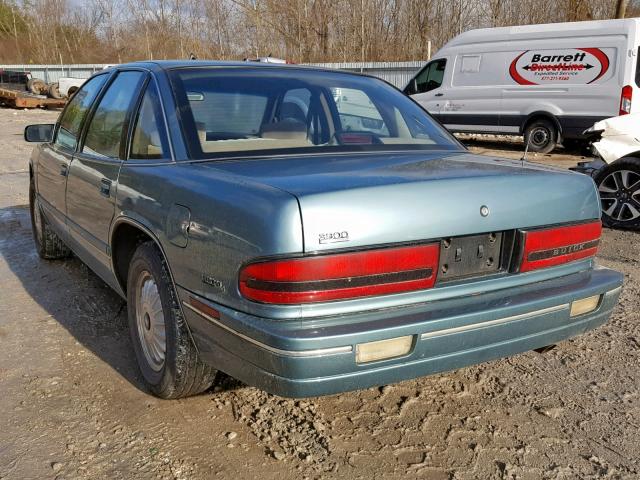 2G4WB55L8R1404620 - 1994 BUICK REGAL CUST GREEN photo 3