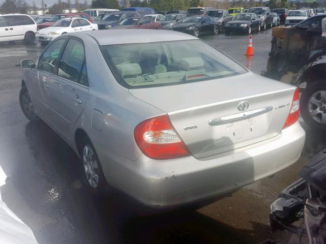 4T1BE32K03U641894 - 2003 TOYOTA CAMRY LE/X GRAY photo 3